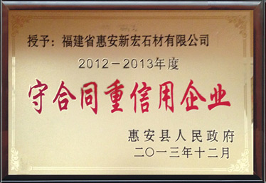 守合同重信用單位2012-2013年度